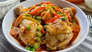 Imagen de Pollo a la portuguesa con guarnición